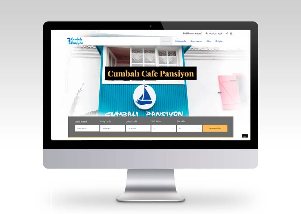 Pansiyon Web Sitesi Tasarimi Cumbali